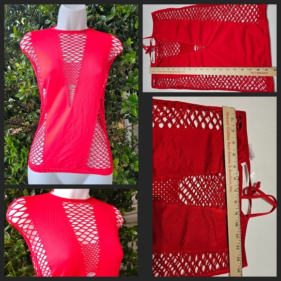 Club Wear Beach Size SMALL bundle Lot Dancer Festivals Mesh Fishnet - Picture 4 of 13